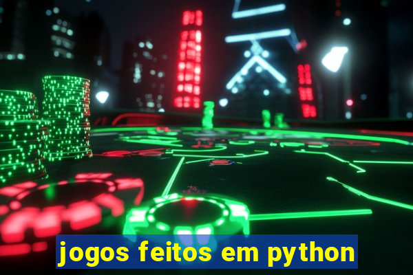 jogos feitos em python